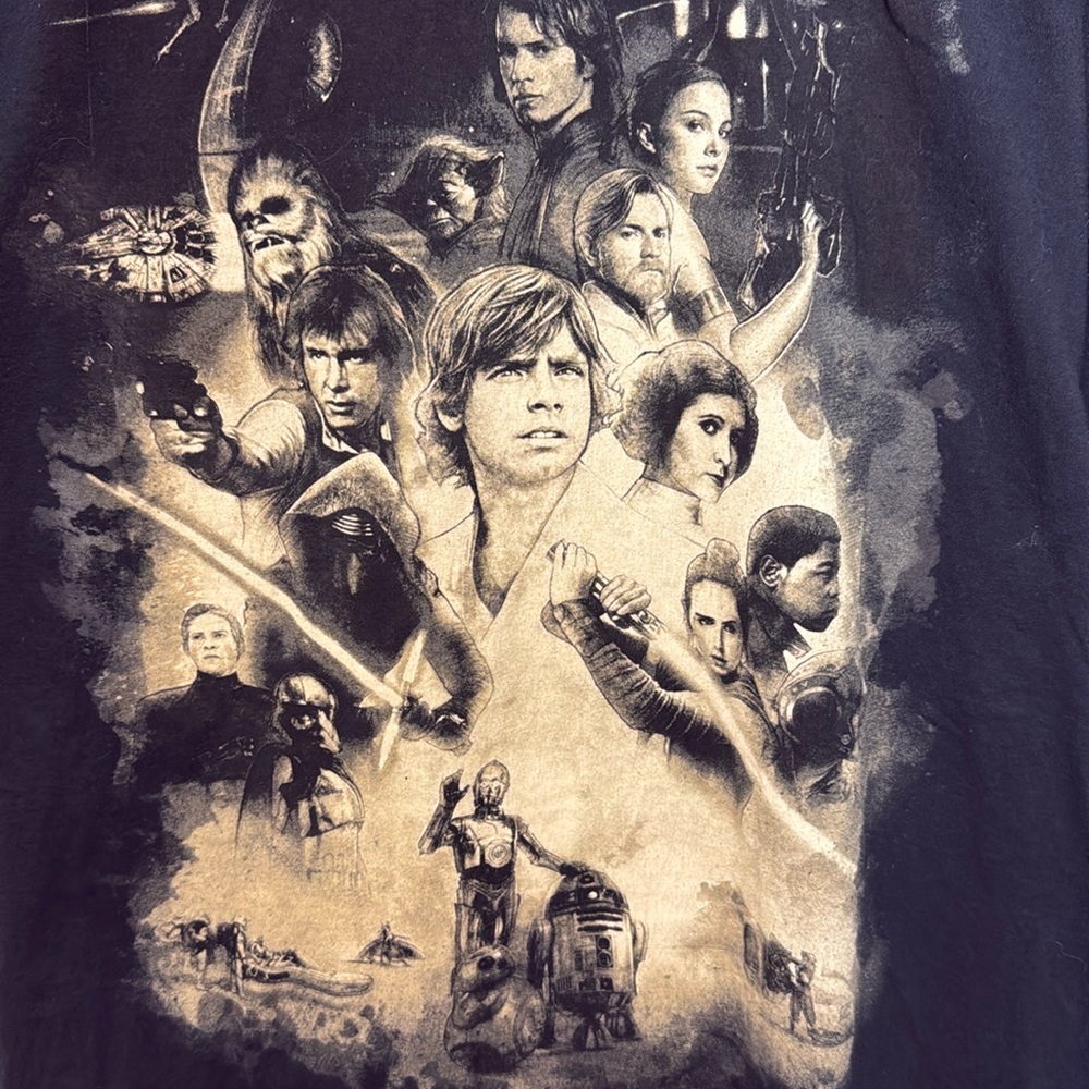 Star Wars Celebration 2017 Disney T-shirt Graphic Short Sleeve Black Men Size 3X